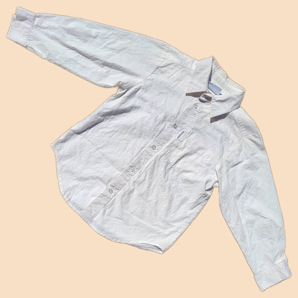 ❝ Monkey Wear vintage white buttondown blouse ⊹🐒 ࣪ ˖ ❞